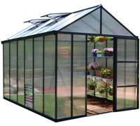 Canopia by Palram serre de jardin Glory 9.2m² (Gris) Cadre en aluminium, Panneaux en Polycarbonate, Résistant aux UV