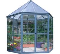 Palram - Canopia Serre aluminium Oasis Anthracite Ø 245x267 cm
