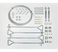 Palram Kit d'ancrage pour serres série Nature Argenté