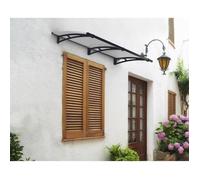 Palram Marquise pour Porte d'Entrée Aluminium et Acrylique Flora - 701125