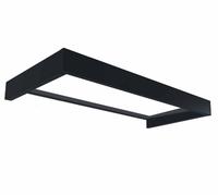 Palram - Marquise Transparente 160x95cm Gris Foncé 706122 Gris