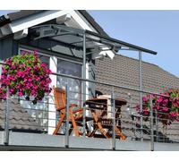 Palram - Marquise Transparente 199,6x200,5cm Gris 703399 Gris