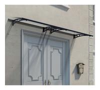 Palram - Marquise Transparente 302x91.5cm Gris Anthracite 705580 Gris