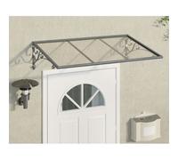 Palram - Marquise Transparente 88x135,5cm Gris 702697 Gris