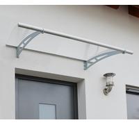 Palram - Marquise Transparente 91,5x150,5cm Argent 701089 Gris