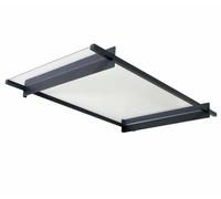 Palram - Marquise Transparente 93.5x150cm Gris Foncé 706192 Gris