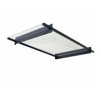 Palram - Marquise Transparente 93.5x150cm Gris Foncé 706192 Gris
