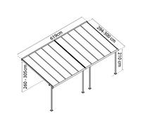 Palram - Pergola 18.6m² Gris Anthracite - 705602 Gris