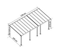 Palram - Pergola 21.8m² Blanc - 704354 Blanc