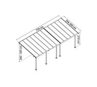 Palram - Pergola 22.2m² Gris Anthracite - 705603 Gris