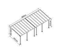 Palram - Pergola 24.5m² Gris Anthracite - 704355 Gris