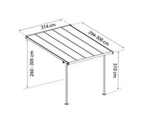 Palram - Pergola 9.4m² Gris Anthracite - 705599 Gris