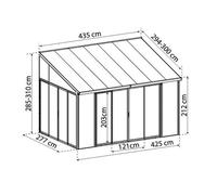 Palram - Pergola Fermée 11.8m² Blanc - 703062 Blanc