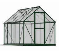Palram Serre de jardin Mythos Canopia – Double parois 5,40 m² plastique et polycarbonate Vert
