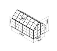 Palram - Serre De Jardin 6.8m² Argent - 701780 Argent