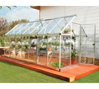 Canopia by Palram Serre de Jardin Harmony 7.9m² (Argent) Cadre en Aluminium, Panneaux en Polycarbonate, Résistant aux UV