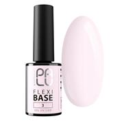 PALU - Base de Construction Hybride, FLEXI BASE 3, 11 ml, Rose pâle | Texture moyennement épaisse, forte adhérence, dure et flexible, pour égaliser, construire et rallonger la plaque de l’ongle