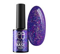 PALU - Base Hybride Colorée 2-en-1 pour Ongles - Nail Art - Semi-Transparente, Consistance Moyenne, Application Facile, Tenue Jusqu’à 3 Semaines, UV/LED - 11 g - Jelly Base Jelly