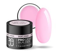 PALU - Builder Gel Ongles, Gel de Construction Ongle Pro Light - Auto-nivelant, Sans Acide, Thixotropique, Formule Sans Lime - Agit Comme Builder Gel et Produit de Finition - 90 g, Soft Pink