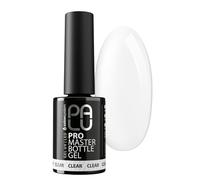 PALU - Gel Constructeur Coloré 2-en-1 pour Ongles - Gel UV/LED en Flacon avec Pinceau - Consistance Moyenne, Auto-nivelant, Formule One Phase - PRO MASTER BOTTLE GEL 11g Clear