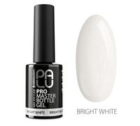 PALU - Gel Constructeur Coloré 2-en-1 pour Ongles - Gel UV/LED en Flacon avec Pinceau - Consistance Moyenne, Auto-nivelant, Formule One Phase - PRO MASTER BOTTLE GEL 11g Bright White