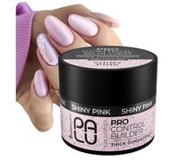 PALU - Gel Constructeur pour Ongles - Gel UV/LED - Nail Art - Thixotropique, 3-Phases, Dur, Pour Extension d’Ongles - Squelette Renforcé - Pro Control Builder Gel 45g Shiny Pink