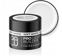 PALU - Gel Constructeur pour Ongles - Gel UV/LED - Nail Art - Thixotropique, Auto-égalisant, Multifonction - Brillance Intense, Dur, Sans Limage - Extension et Renforcement - 45gSoft White