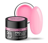 PALU - Gel Constructeur pour Ongles - Gel UV/LED - Nail Art - Thixotropique, Auto-égalisant, Multifonction - Brillance Intense, Dur, Sans Limage - Extension et Renforcement - 45gSweety Pink