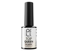 PALU - Hybrid Top Coat Top Queen No Wipe UV/LED - Sans Couche Collante, Brillance Intense, Application Facile - Moyenne à épaisse - Transparent avec Paillettes or-Jaune - Effet Shimmer dust - 11 g