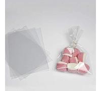 Palucart 10x20cm Cellophane Transparent Sachets Sacs pour Bijoux Biscuits Pâtisserie, Rectangle 100 pièces en cellophane