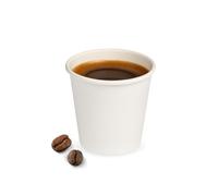 Palucart Lot de 500 gobelets en papier cartonné biodégradable pour café, 90 ml, blanc