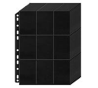 PALUDO 900 Pochettes pour Cartes à Collectionner, 50 Pages par 18-Poches, Pochettes Classeur Carte Album Vierges, pour Trading Card Sleeves, Transparents Jeu de Rangement Collection