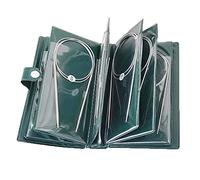 PALUDO Kit Aiguilles Circulaires à Tricoter en Acier Inoxydable 80 cm, 11 Pièces Aiguilles à Tricoter Circulaires Interchangeables pour Débutants et Professionnel Plusieurs Tailles 1.5mm à 5mm