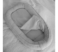 PaLulli® Cocon bébé en Mousseline 100% Coton - Réducteur de lit Doux 100x60 cm - nid Douillet avec Fermeture Velcro - idéal pour Nouveau-nés