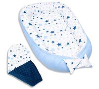 PaLulli Nid bébé, nid Douillet Multifonctionnel avec Matelas supplémentaire Moelleux, Cocon, nid, lit bébé, lit de Voyage pour Nouveau-nés, 100% Coton Oeko-TEX, Made in The EU (Milkyway II)