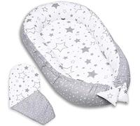 PaLulli Nid bébé, nid Douillet Multifonctionnel avec Matelas supplémentaire Moelleux, Cocon, nid, lit bébé, lit de Voyage pour Nouveau-nés, 100% Coton Oeko-TEX, Made in The EU (Gardens Mint II)
