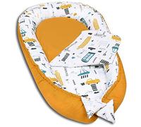 PaLulli Nid bébé, nid Douillet Multifonctionnel avec Matelas supplémentaire Moelleux, Cocon, nid, lit bébé, lit de Voyage pour Nouveau-né, 100% Coton Oeko-TEX, Made in The EU (The Cars)