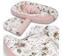 PaLulli® Nid d'ange extra large 100 x 60 cm - Avec insert amovible en coton - Nid douillet réversible pour bébé - Fabriqué à la main, respirant et sûr