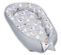 PaLulli Nid douillet 2 côtés pour bébé - Nid de voyage - Cocon pour lit de bébé - 100 % coton certifié Öko-Tex (Lama In My Room)