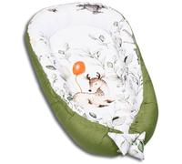 PaLulli nid Douillet 2 Faces nid bébé nid bébé nid nid Voyage lit de Voyage Matelas à Langer lit Doudou, Cocon Cocon pour lit bébé - bébés et Nourrissons, 100% Coton Oeko TEX (Bambi Limited)