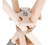 PaLulli Tipi Stabilisateur de tente anti-effondrement pour Tipi, outil de tipi, système de verrouillage pour tipi, système de stabilisation, kit d'outils pour tee unisexe