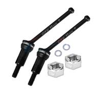 PALUMMA Arbre d'entraînement avant pour ARRMA 1/14 MOJAVE GROM - Alliage d'acier carbone moyen 7075 - Roue hexagonale pour ARRMA 1/14 MOJAVE GROM MEGA 380 - Accessoires de mise à niveau - Noir