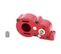 PALUMMA Boîte de vitesses de voiture télécommandée 1/10, boîte de transmission centrale en métal RC en métal pour Crawler Axial SCX10 RC Crawler Pièces de rechange (rouge)