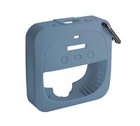 Palumma Coque en silicone pour Bose Soundlink Micro Case, étui de transport de voyage avec crochet en métal pour haut-parleur Bluetooth Bose SoundLink Micro Bleu
