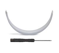 Palumma Coussin de rechange en gel de silice pour casque sans fil Beats Solo2/3, pièce de réparation antidérapante (blanc)