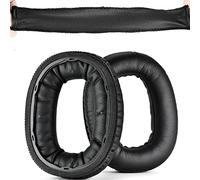 Palumma Coussinets de rechange en cuir protéiné pour casque sans fil Marshall Monitor II 2 ANC avec bandeau de rechange