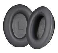 Palumma Coussinets de rechange pour casque Bose QC45 QC35 QuietComfort 45, coussinets de rechange en cuir protéiné pour casque Bose QC45 QC35 QuietComfort 45, noir