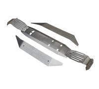 Palumma Ensemble d'armures de châssis en acier inoxydable pour Traxxas XRT 1/6 78086-4 Pièce de mise à niveau de voiture télécommandée (argent)