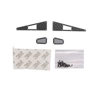 PALUMMA Ensemble de décoration de plaque antidérapante en métal pour Traxxas TRX4M Defender - Grille d'admission/hayon - Pour accessoires Defender 1/18 TRX4M (A)