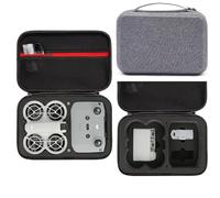 Palumma Étui de transport en EVA pour drone DJI NEO Fly More Combo Accessoires Sac de rangement Boîte de voyage portable pour DJI NEO (Gris + Noir)